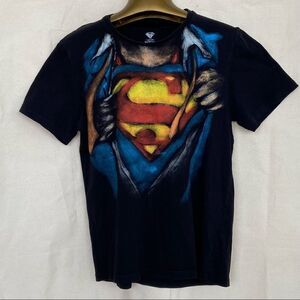 Mens superman logo graphic man of steel cosplay Clark Kent t shirt